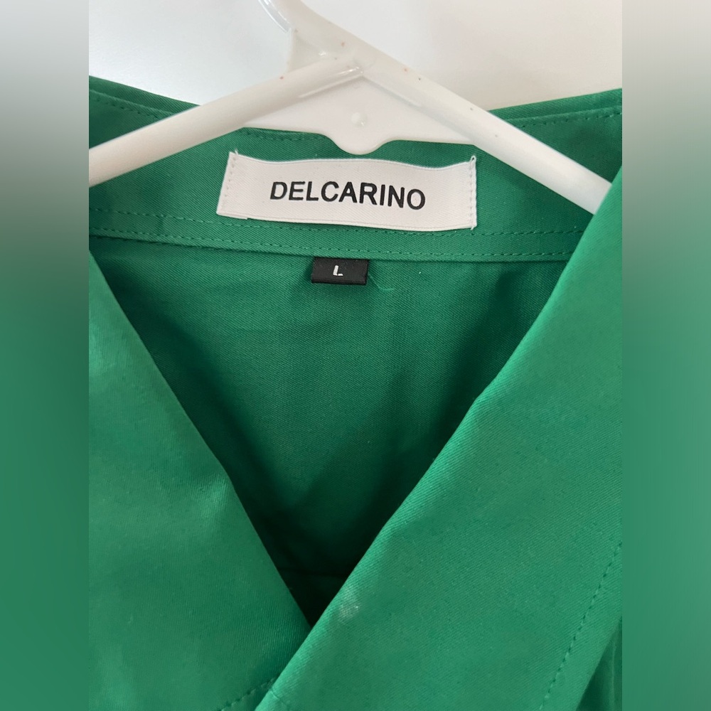 Green button down - Picture 3 of 4